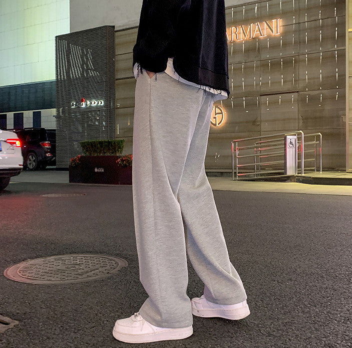 メンズ センタープレス 韓国 リラックスパンツ 2色 – In Pop Mall